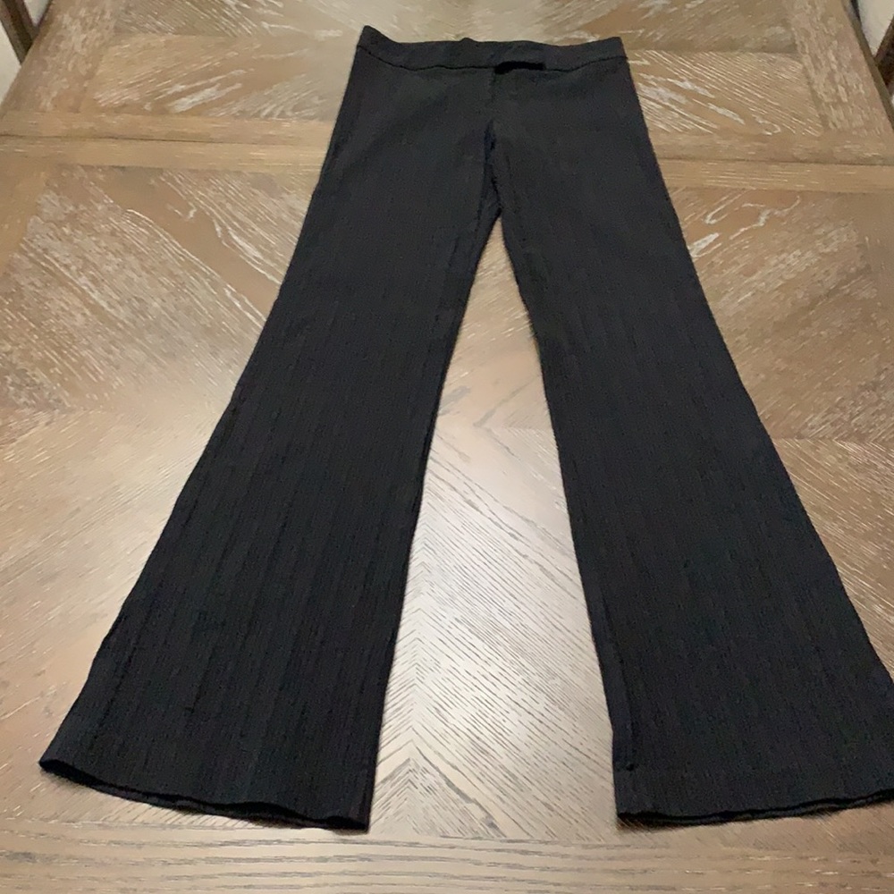 Vintage Y2K A’gaci Too black flare dressy casual stretchy ribbed pants Size M